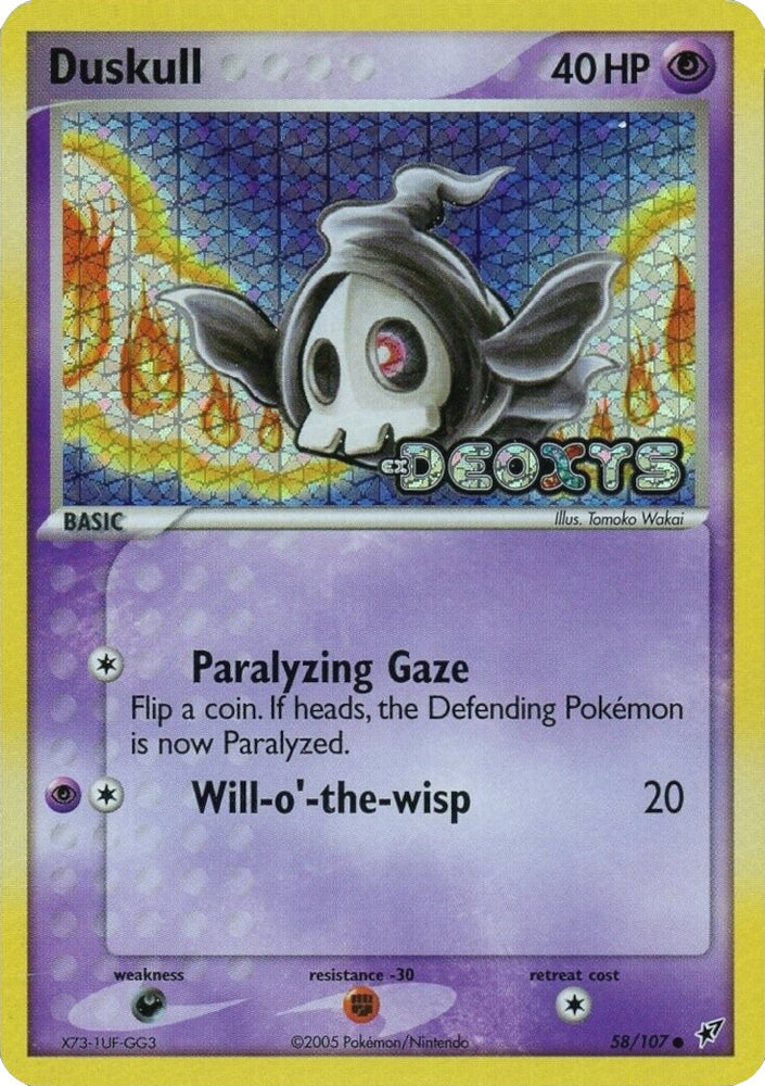 Duskull (58/107) (Stamped) [EX: Deoxys] 