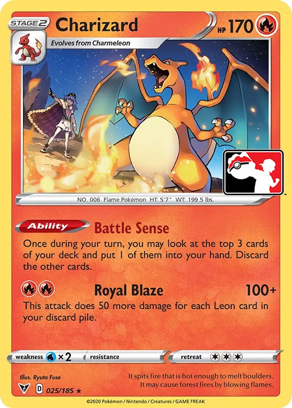 Charizard (025/185) [Prize Pack Series One] 