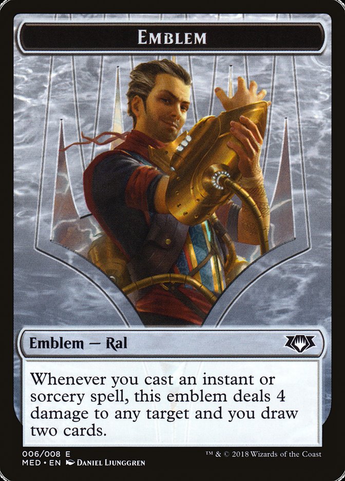 Ral, Izzet Viceroy Emblem [Mythic Edition Tokens] 