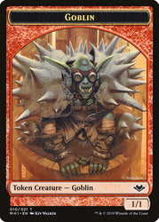 Goblin (010) // Wrenn and Six Emblem Double-Sided Token [Modern Horizons Tokens] 