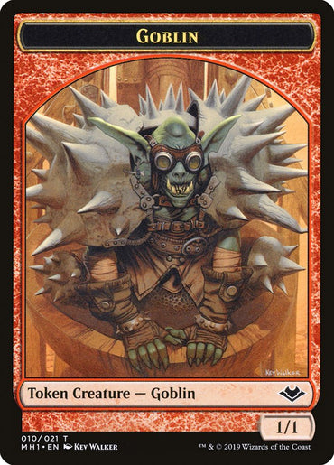 Goblin (010) // Wrenn and Six Emblem Double-Sided Token [Modern Horizons Tokens] 
