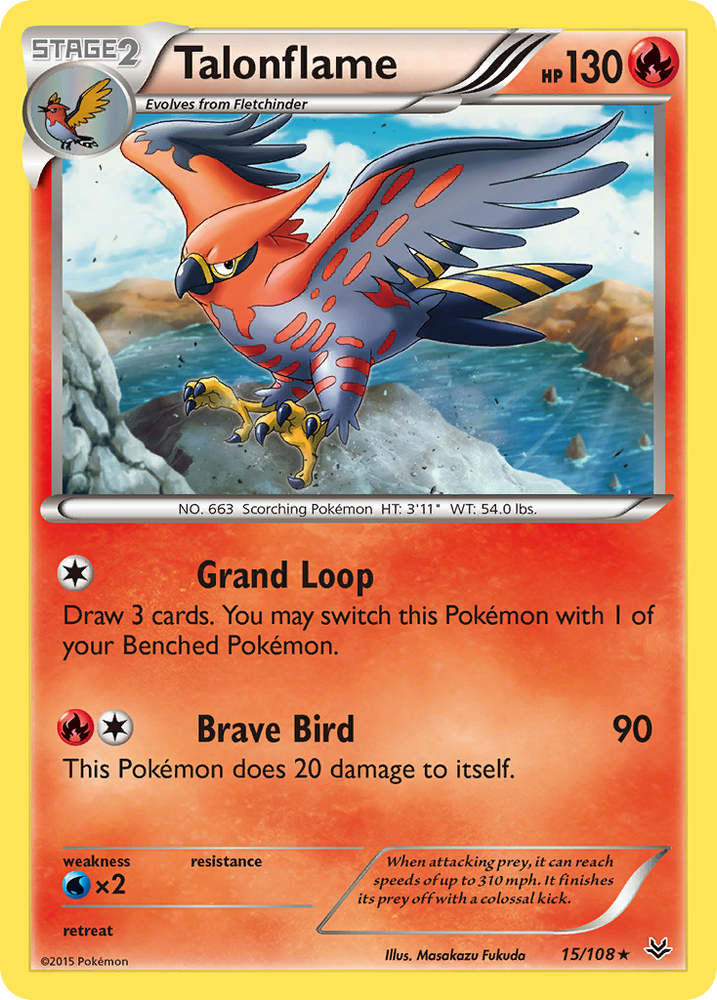 Talonflame (15/108) [XY: Roaring Skies] 