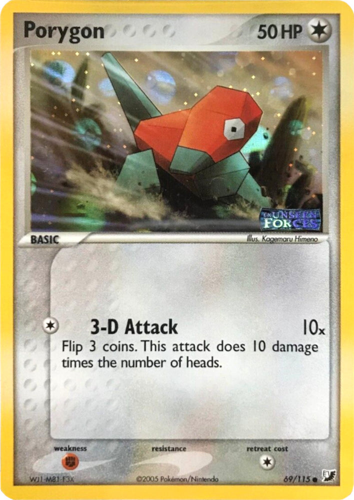 Porygon (69/115) (Stamped) [EX: Unseen Forces] 