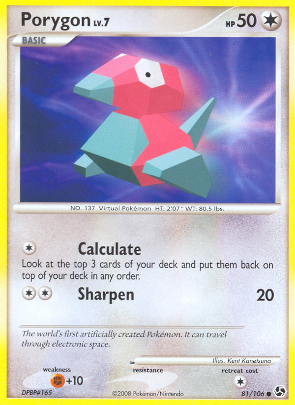 Porygon (81/106) [Diamond &amp; Pearl: Great Encounters] 
