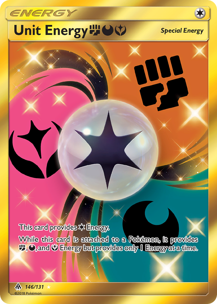 Unit Energy (146/131) (Fighting, Darkness, Fairy) [Sun &amp; Moon: Forbidden Light] 
