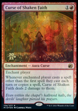 Curse of Shaken Faith [Innistrad: Midnight Hunt Prerelease Promos] 