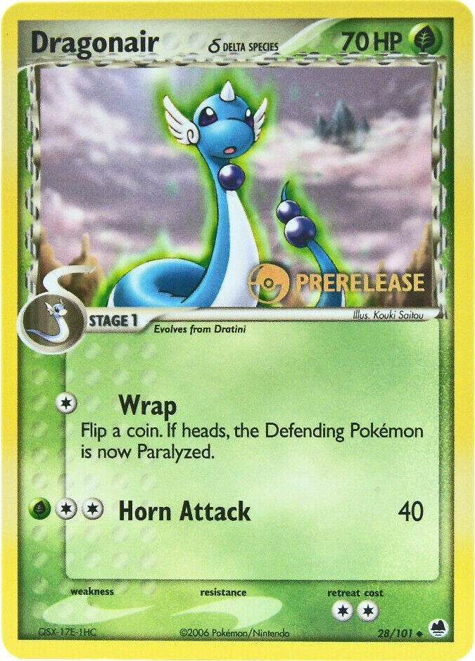 Dragonair (28/101) (Prerelease) [EX: Dragon Frontiers] 