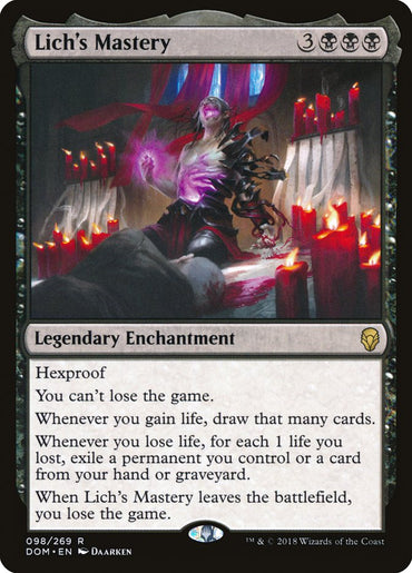 Lich's Mastery [Dominaria] 