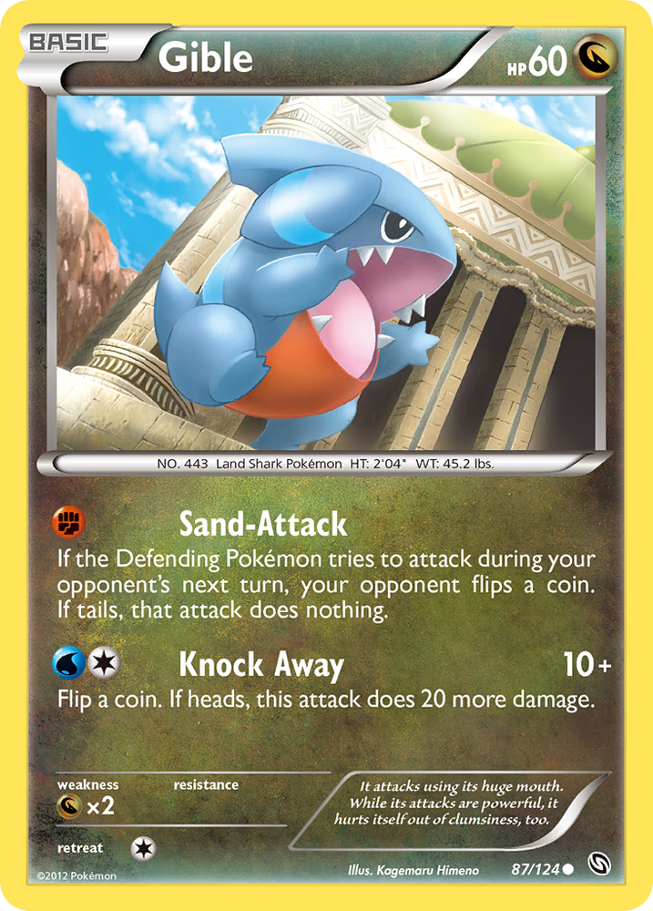 Gible (87/124) [Black &amp; White: Dragons Exalted] 