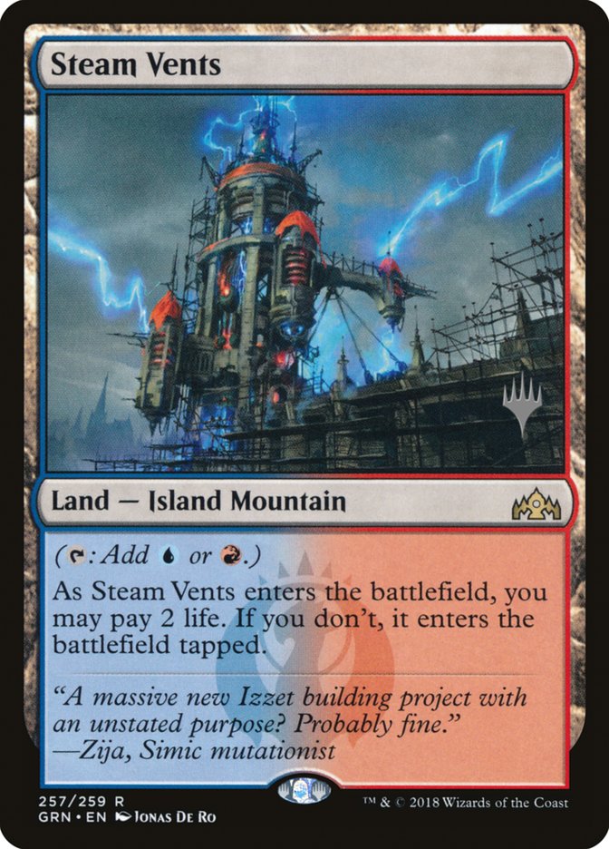 Steam Vents (Promo Pack) [Guilds of Ravnica Promos] 