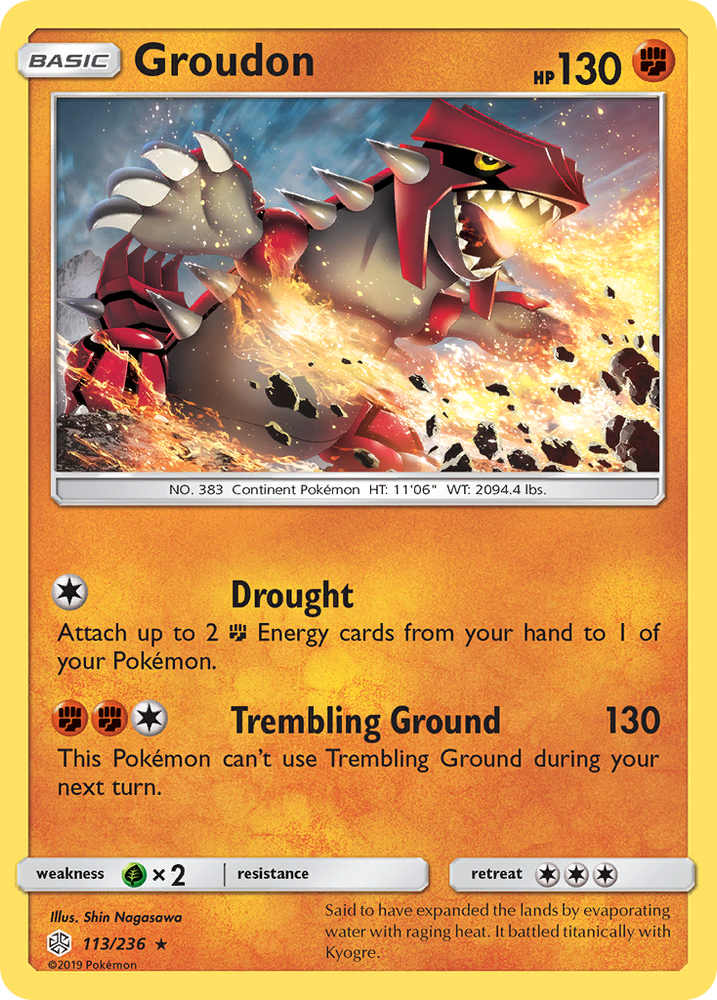 Groudon (113/236) [Sun &amp; Moon: Cosmic Eclipse] 