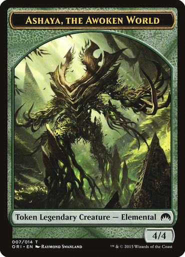Ashaya, the Awoken World Token [Magic Origins Tokens] 