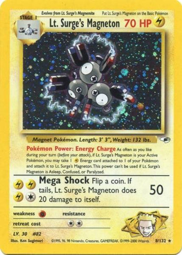 Lt. Surge's Magneton (8/132) [Gym Heroes Unlimited] 