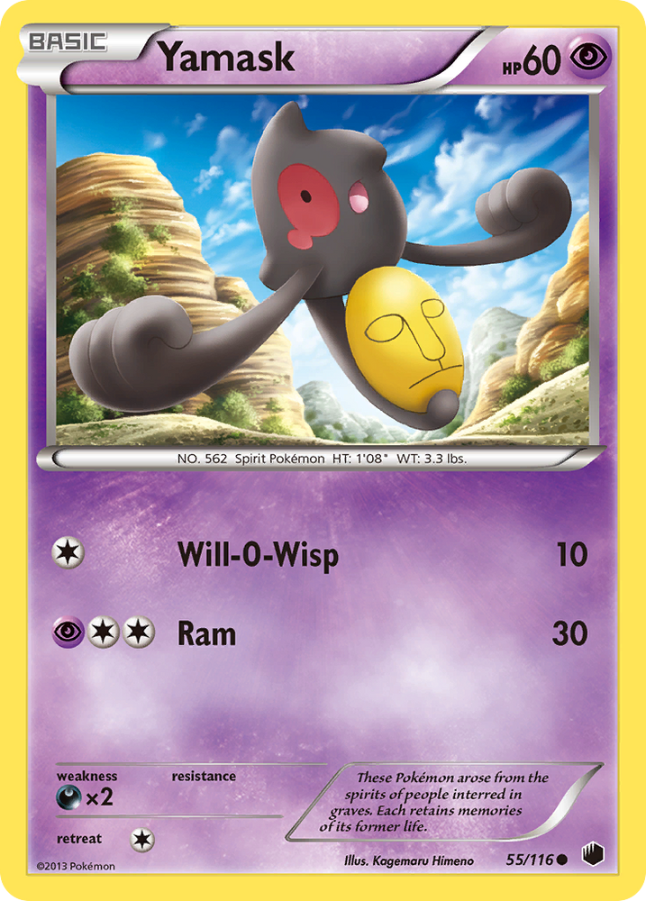 Yamask (55/116) [Black &amp; White: Plasma Freeze] 