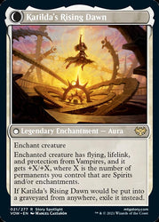 Katilda, Dawnhart Martyr // Katilda's Rising Dawn [Innistrad: Crimson Vow] 