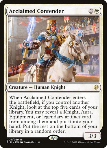 Acclaimed Contender (Promo Pack) [Throne of Eldraine Promos] 