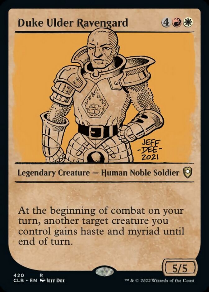 Duke Ulder Ravengard (Showcase) [Commander Legends: Battle for Baldur's Gate] 