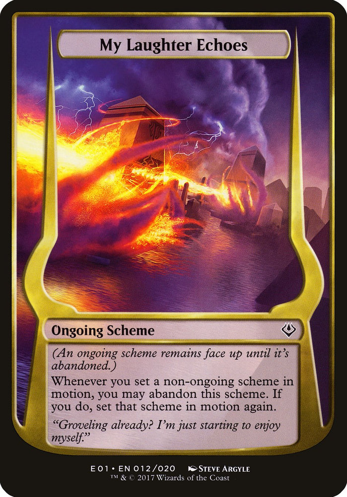 My Laughter Echoes (Schemes) [Archenemy: Nicol Bolas Schemes] 
