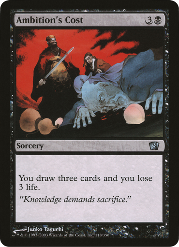 Ambition's Cost (Oversized) [Eighth Edition Box Topper] 