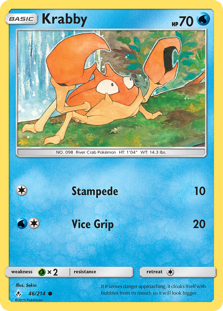 Krabby (46/214) [Sun &amp; Moon: Unbroken Bonds] 
