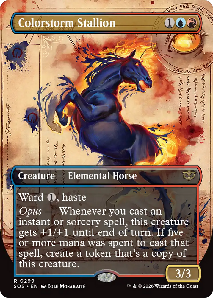 Colorstorm Stallion (Borderless) [Secrets of Strixhaven]
