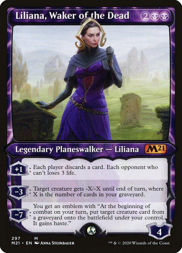 Liliana, Waker of the Dead (Showcase) [Core Set 2021] 
