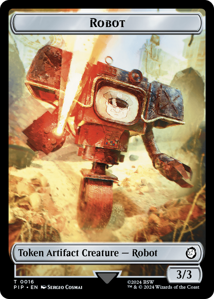 Robot // Treasure (0018) Double-Sided Token [Fallout Tokens] 