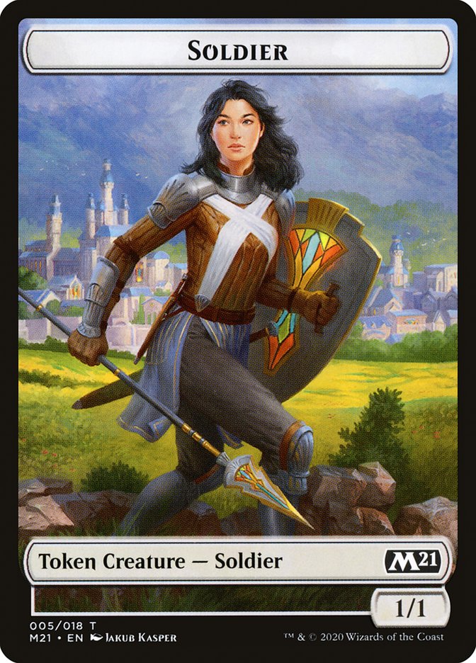 Knight // Soldier Double-Sided Token [Core Set 2021 Tokens] 