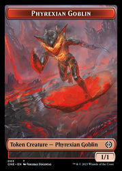 Phyrexian Mite (011) // Phyrexian Goblin Double-Sided Token [Phyrexia: All Will Be One Tokens] 