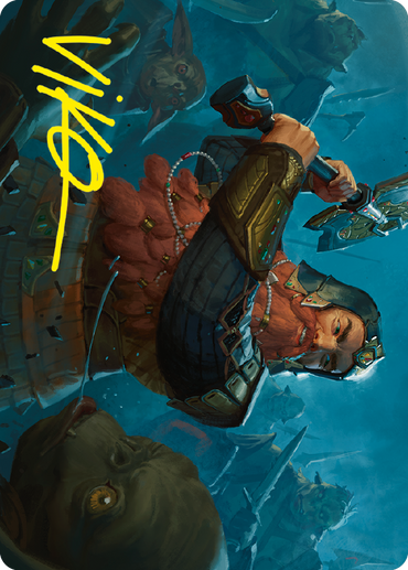 Gimli, Counter of Kills Art Card (10/81) (Gold-Stamped Signature) [The Lord of the Rings: Tales of Middle-earth Art Series] 