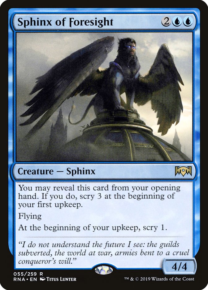 Sphinx of Foresight [Ravnica Allegiance] 