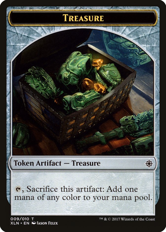 Dinosaur // Treasure (009) Double-Sided Token [Ixalan Tokens] 