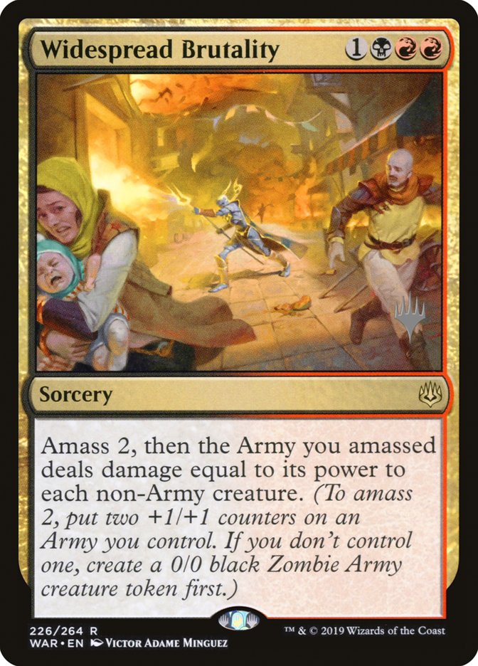 Widespread Brutality (Promo Pack) [War of the Spark Promos] 