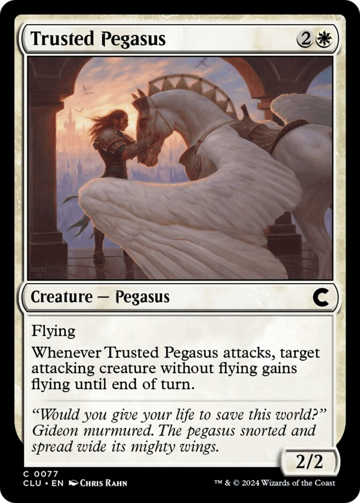 Trusted Pegasus [Ravnica: Clue Edition] 