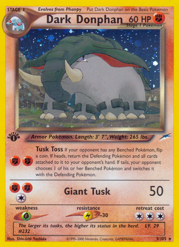 Dark Donphan (3/105) [Neo Destiny 1st Edition] 