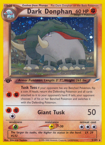 Dark Donphan (3/105) [Neo Destiny 1st Edition] 