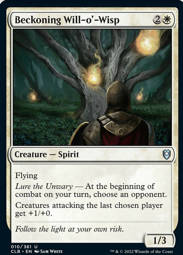 Beckoning Will-o'-Wisp [Commander Legends: Battle for Baldur's Gate] 