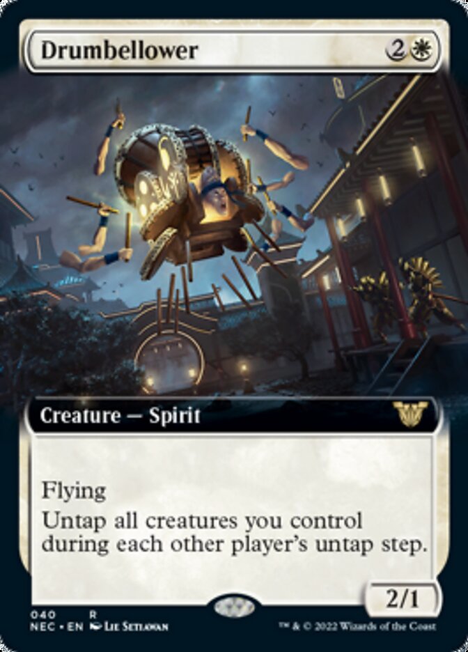 Drumbellower (Extended Art) [Kamigawa: Neon Dynasty Commander] 