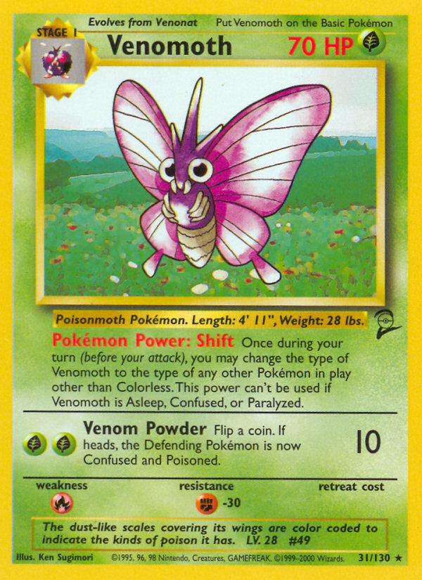 Venomoth (31/130) [Base Set 2] 