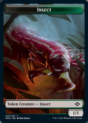Clue (15) // Insect Double-Sided Token [Modern Horizons 2 Tokens] 