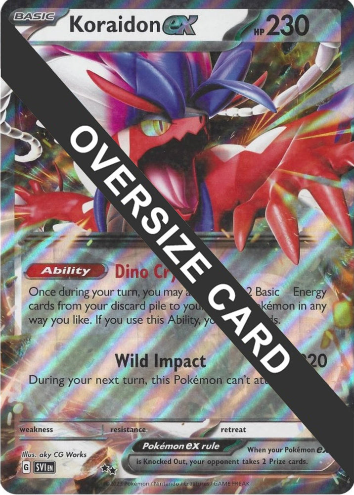 Koraidon ex (125/198) (Jumbo Card) [Scarlet &amp; Violet: Base Set] 