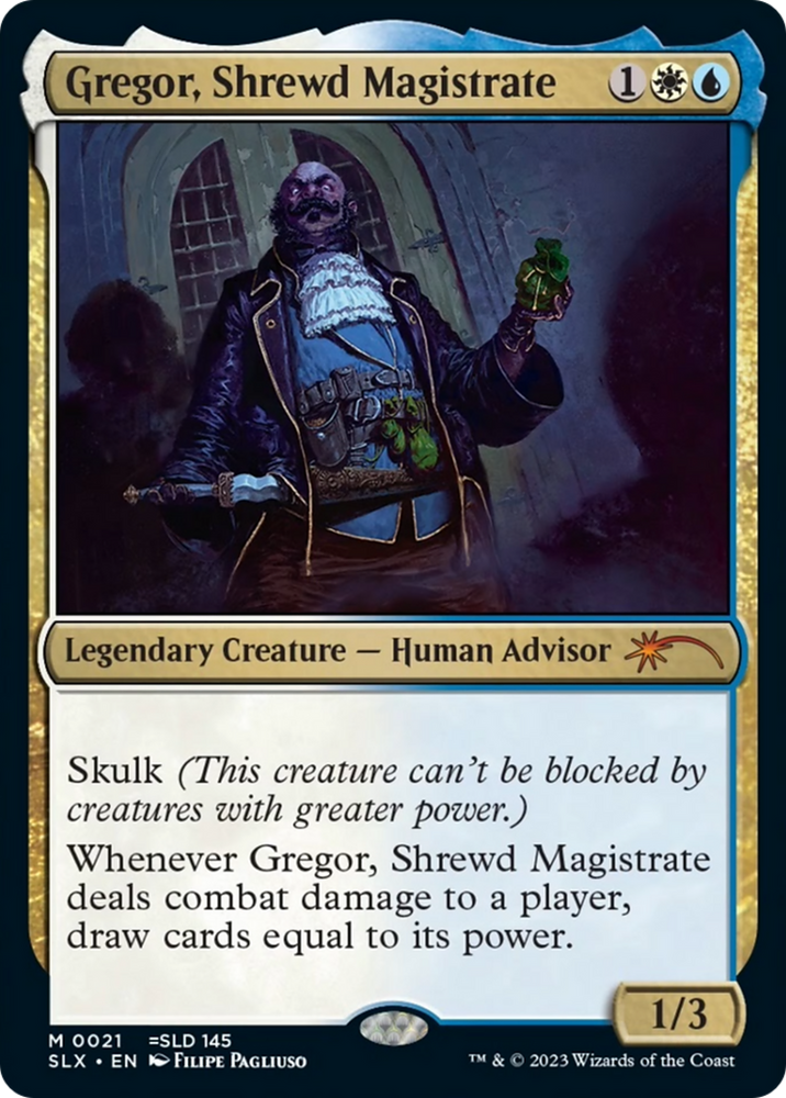 Gregor, Shrewd Magistrate [Secret Lair: Universes Within] 