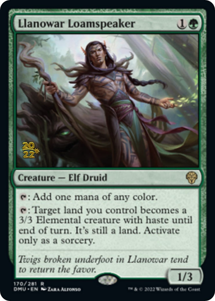 Llanowar Loamspeaker [Dominaria United Prerelease Promos] 