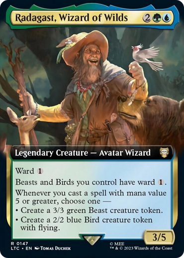 Radagast, Wizard of Wilds (Extended Art) [The Lord of the Rings: Tales of Middle-Earth Commander] 