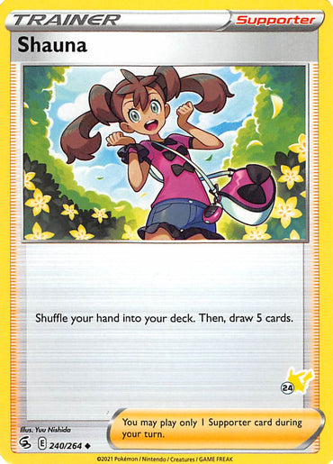 Shauna (240/264) (Pikachu Stamp #24) [Battle Academy 2022] 