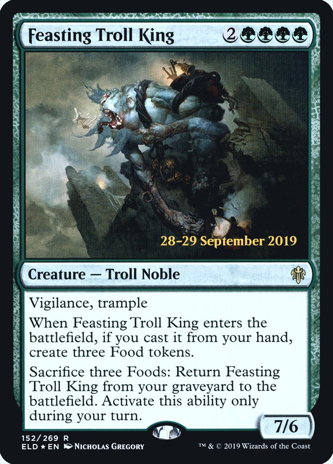 Feasting Troll King [Throne of Eldraine Prerelease Promos] 