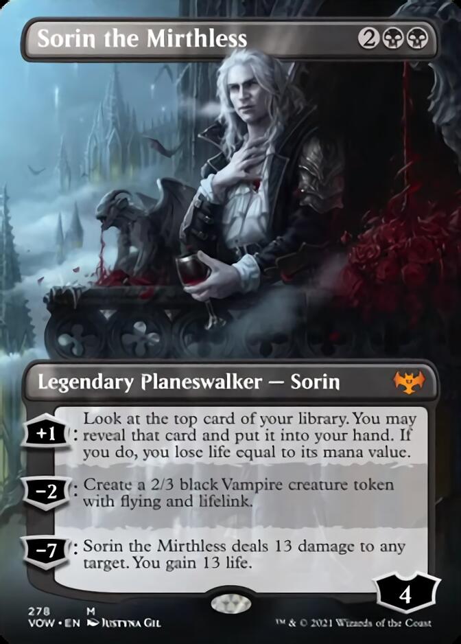 Sorin the Mirthless (Borderless) [Innistrad: Crimson Vow] 
