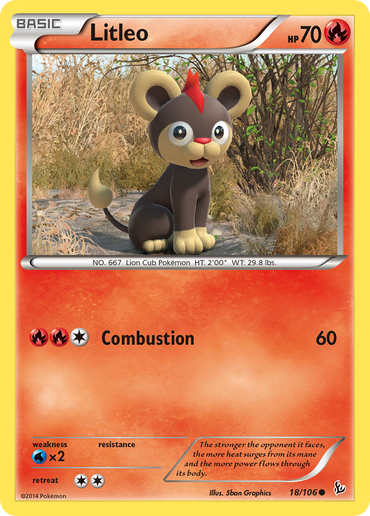 Litleo (18/106) [XY: Flashfire] 