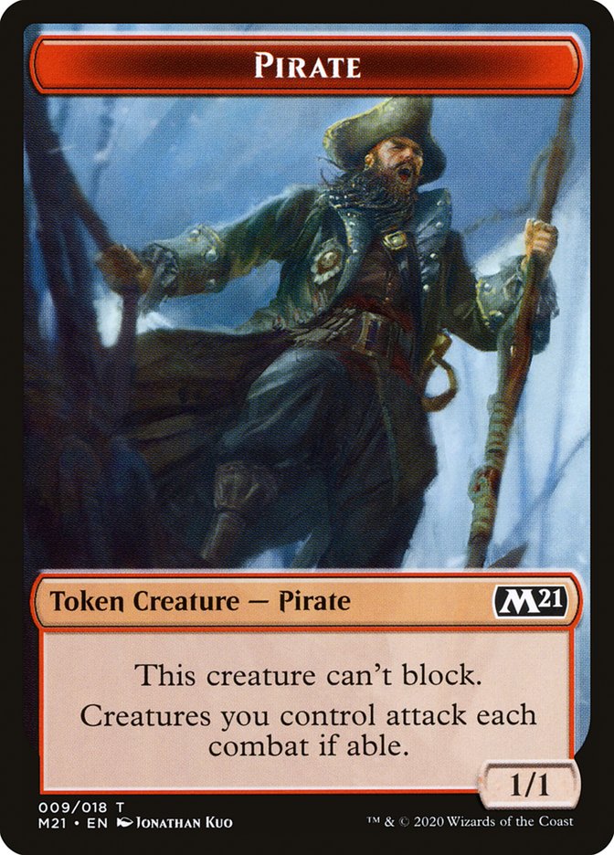Knight // Pirate Double-Sided Token [Core Set 2021 Tokens] 