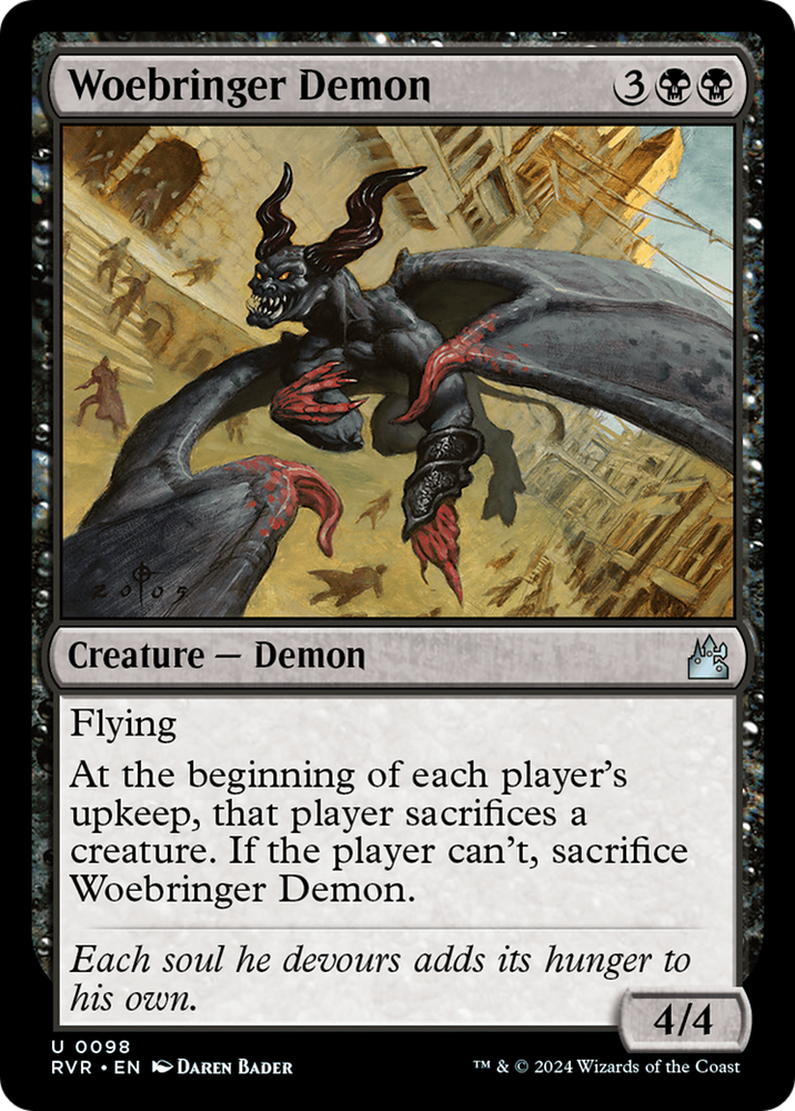 Woebringer Demon [Ravnica Remastered] 
